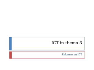 ICT in thema 3

    Rekenen en ICT
 