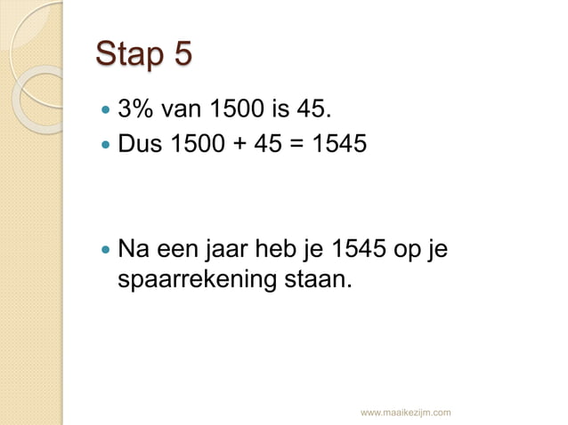 Rekenen met procenten | PPT