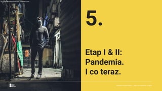 fot. @freetousesoundscom, unsplash.com
Etap I & II:
Pandemia.
I co teraz.
5.
Reklama w czasach zarazy. | Etap I & II: Pandemia. I co teraz.
 