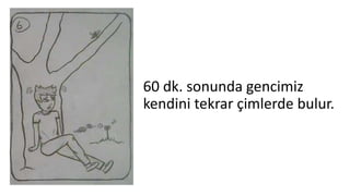 60 dk. sonunda gencimiz
kendini tekrar çimlerde bulur.
 