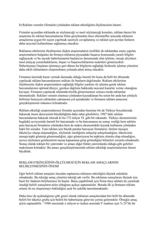 ReklamıN EtkinliğI