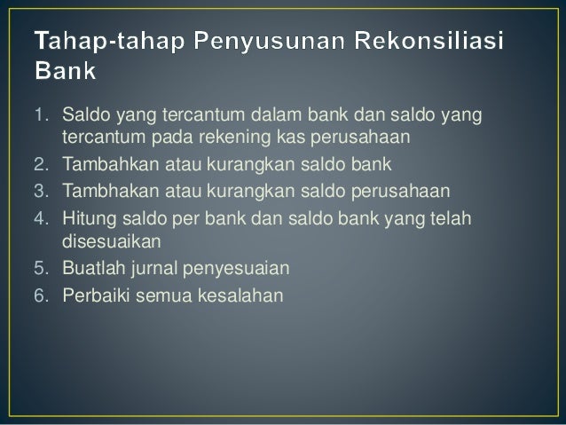 Rekonsiliasi Bank