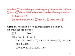Rekursi dan relasi rekurens | PPTX