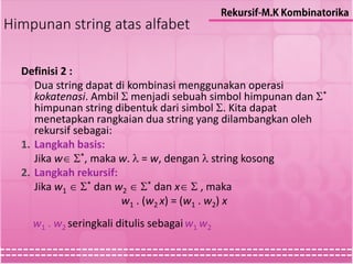 Simbol Rekursif Rekursi | PDF