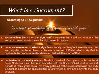 Sacraments and Sacramentals | PPTX