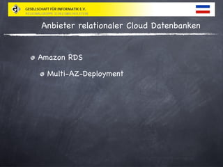 Relationale Cloud Datenbanken