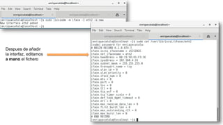 Despues de añadir
la interfaz, editamos
a mano el fichero
 