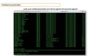 sudo yum install pacemaker pcs fence-agents-all resource-agents
Instalamos pacemaker
 