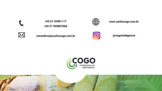+55 51 32481117
+55 51 999867666
consultoria@carloscogo.com.br
www.carloscogo.com.br
@cogointeligencia
 