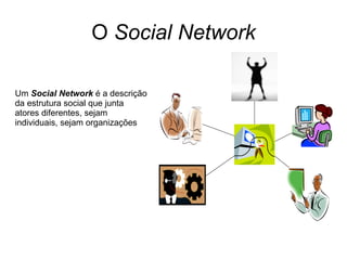 O  Social Network Um  Social Network  é a descri ção da estrutura social que junta atores diferentes, sejam individuais, sejam organizações 