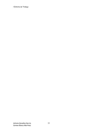 l Entorno de Trabajo




Antonio González García   33
Carmen Blanco Martínez
 
