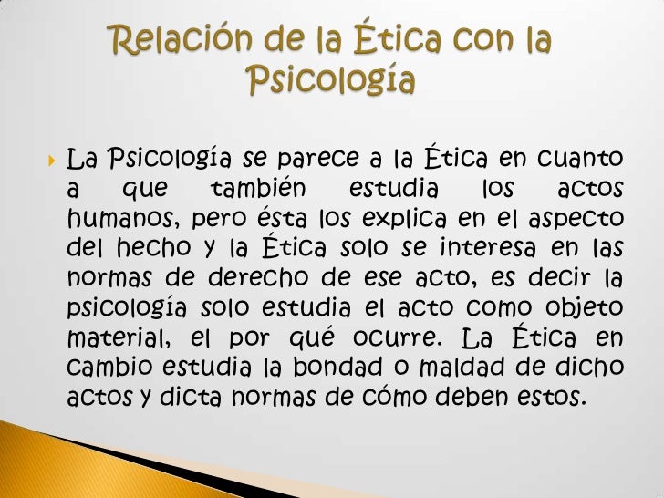 RelacióN De La éTica Con Otras Disciplinas RelacióN De La éTica Con Otras Disciplinas