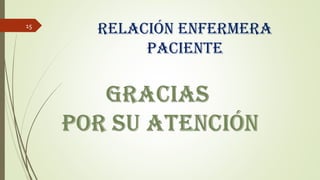 Relación enfeRmeRa
paciente
15
 