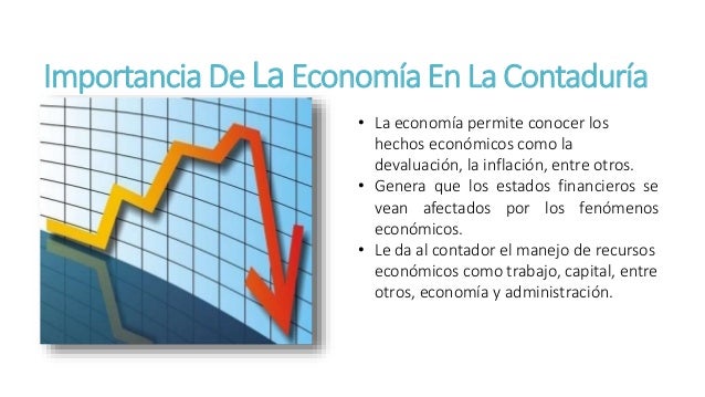 Relación entre economía y contaduría