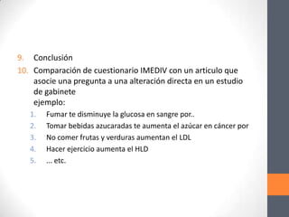 Relación Entre Resultados del IMEVID e Indicadores | PPTX