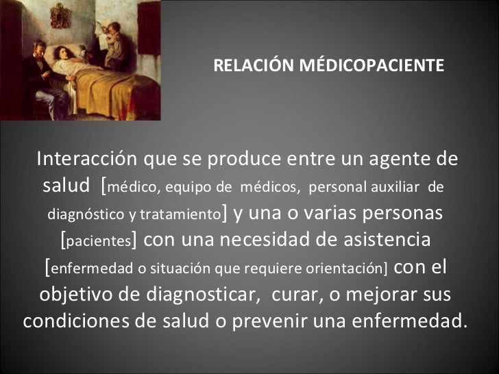 relacion medico paciente ppt
