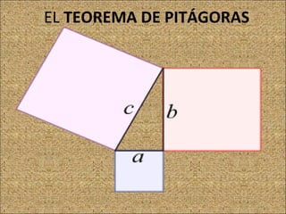EL  TEOREMA DE PITÁGORAS 