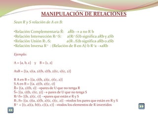 Relaciones | PDF