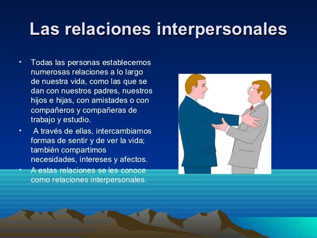 Relaciones interpersonales