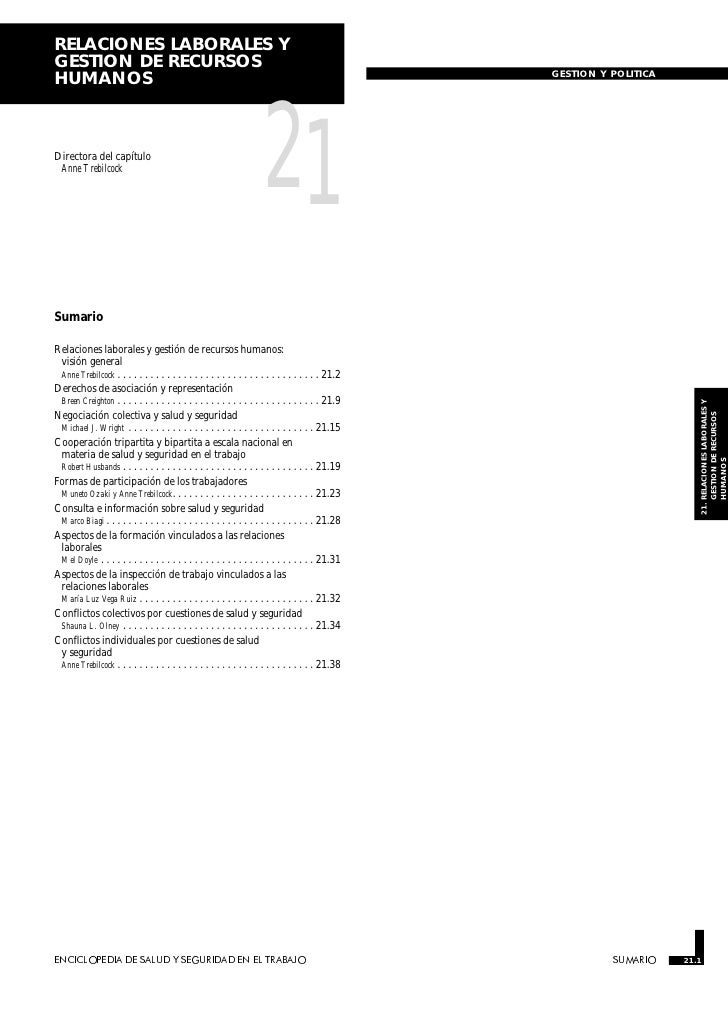 Resultado de imagen para RELACIONES LABORALES Y GESTION DE RECURSOS HUMANOS oit