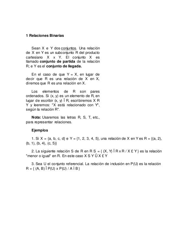 Relaciones Binarias