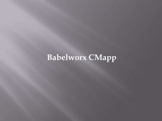 BabelworxCMapp