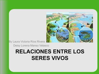RELACIONES ENTRE LOS
SERES VIVOS
By Laura Victoria Ríos Rivera
Deisy Lorena Manso Velasco
 