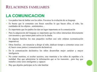 Relaciones familiares LA COMUNICACION ,[object Object]