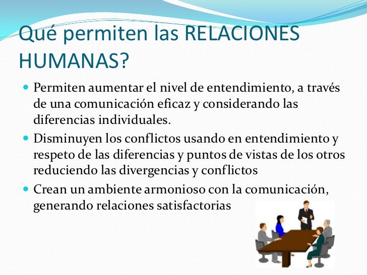 Relaciones humanas
