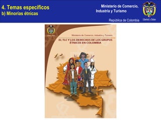 4. Temas específicos b) Minorías étnicas 