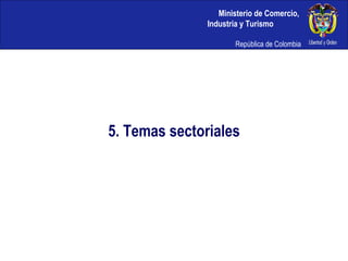 5. Temas sectoriales 