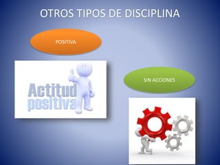 OTROS TIPOS DE DISCIPLINA
POSITIVA
SIN ACCIONES
 