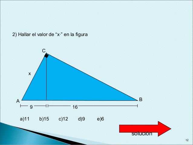 Relaciones Metricas En El Triangulo