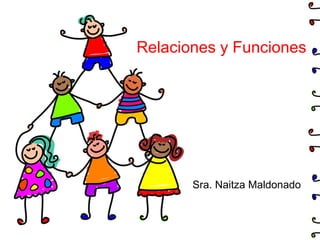 Relaciones y Funciones
Sra. Naitza Maldonado
 