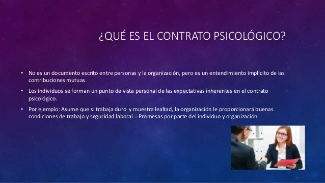 Ejemplo De Contrato Psicologico Entre Individuo Y