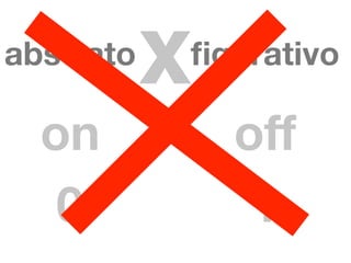 abstrato
           x
           ﬁgurativo

  on           off
   0            1
 