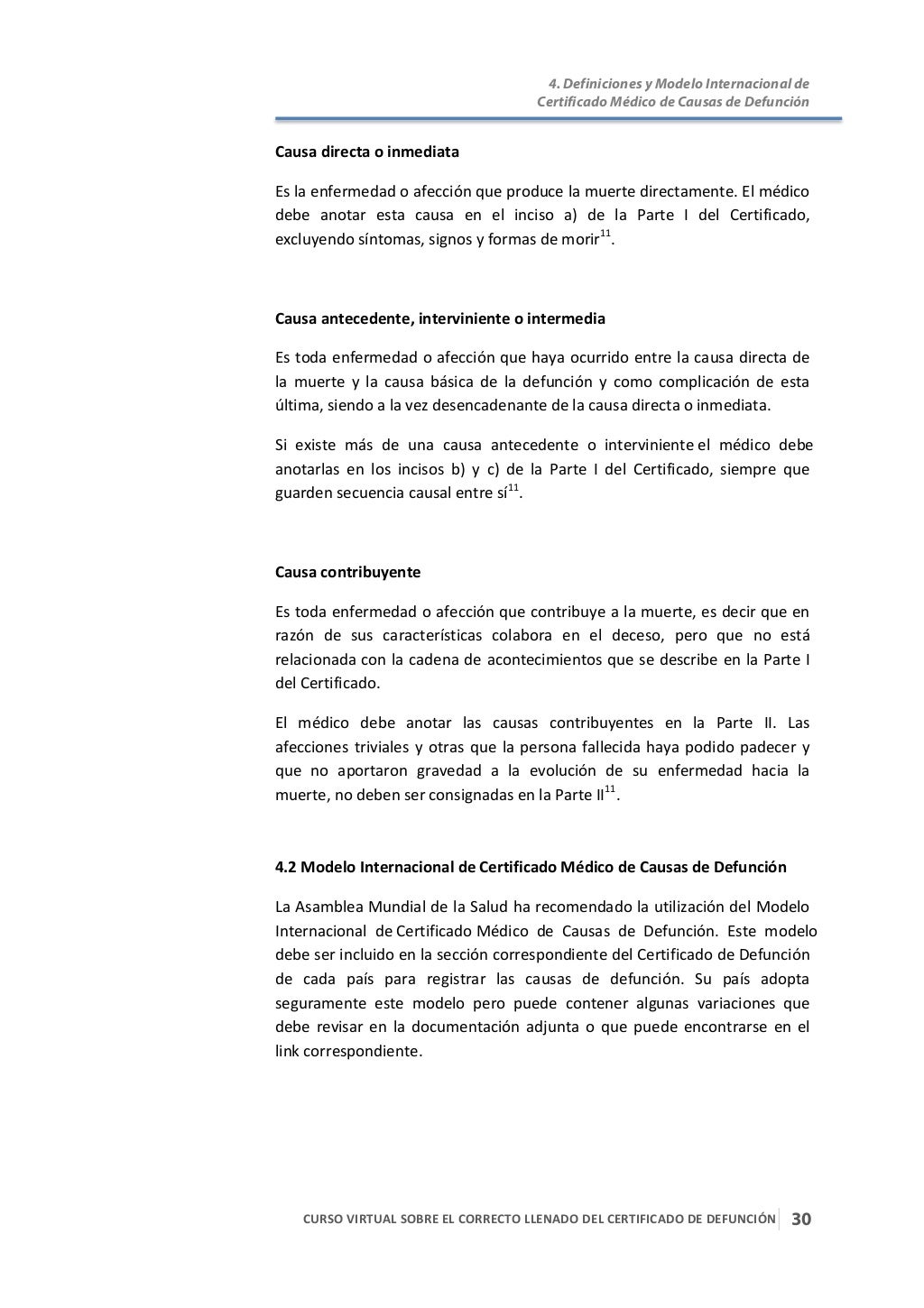 Curso Virtual sobre correcto llenado del Certificado de