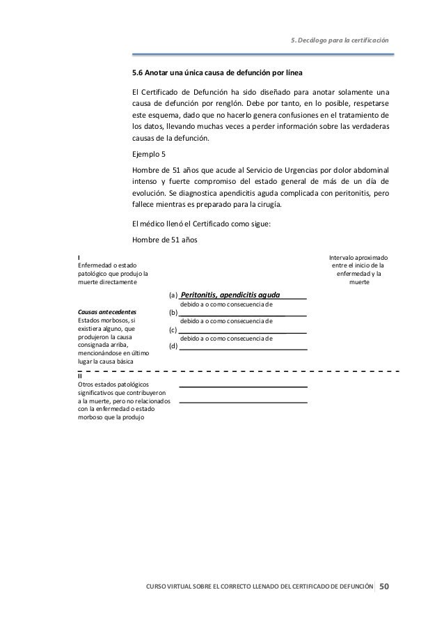 Curso Virtual sobre correcto llenado del Certificado de