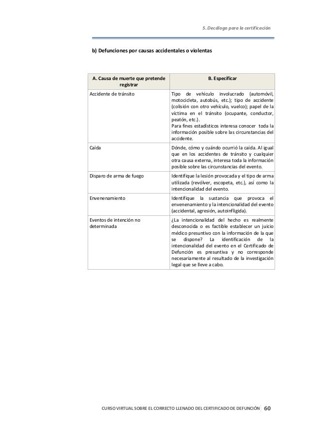 Curso Virtual sobre correcto llenado del Certificado de