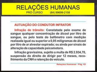 RELAÇÕES HUMANAS
PRÓ CURSO (64) 99699-2158
 
