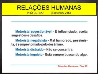 RELAÇÕES HUMANAS
PRÓ CURSO (64) 99699-2158
 