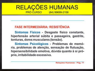 RELAÇÕES HUMANAS
PRÓ CURSO (64) 99699-2158
 