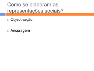 Representações sociais