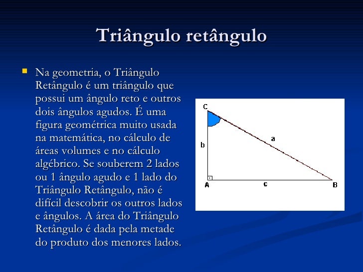 Como Descobrir O Angulo De Um Triangulo Retangulo