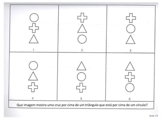 Que imagem mostra uma cruz por cima de um triângulo que está por cima de um círculo?  