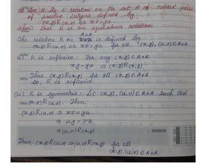 Formula for Relation and function part 1