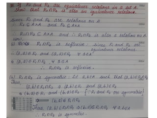 Formula for Relation and function part 1