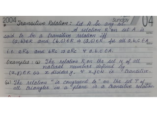 Formula for Relation and function part 1
