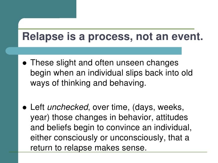 relapse prevention march 2011