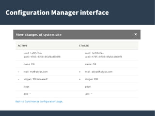 Configuration Manager interface
 